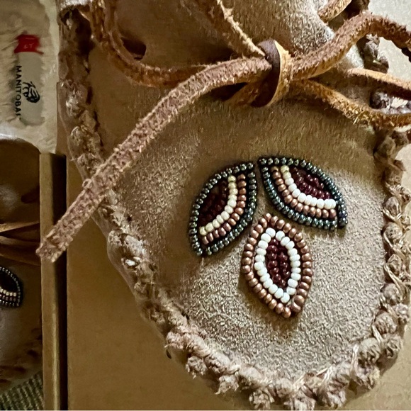 Kayak Cozy Suede Mocs in Oak - Picture 4 of 11